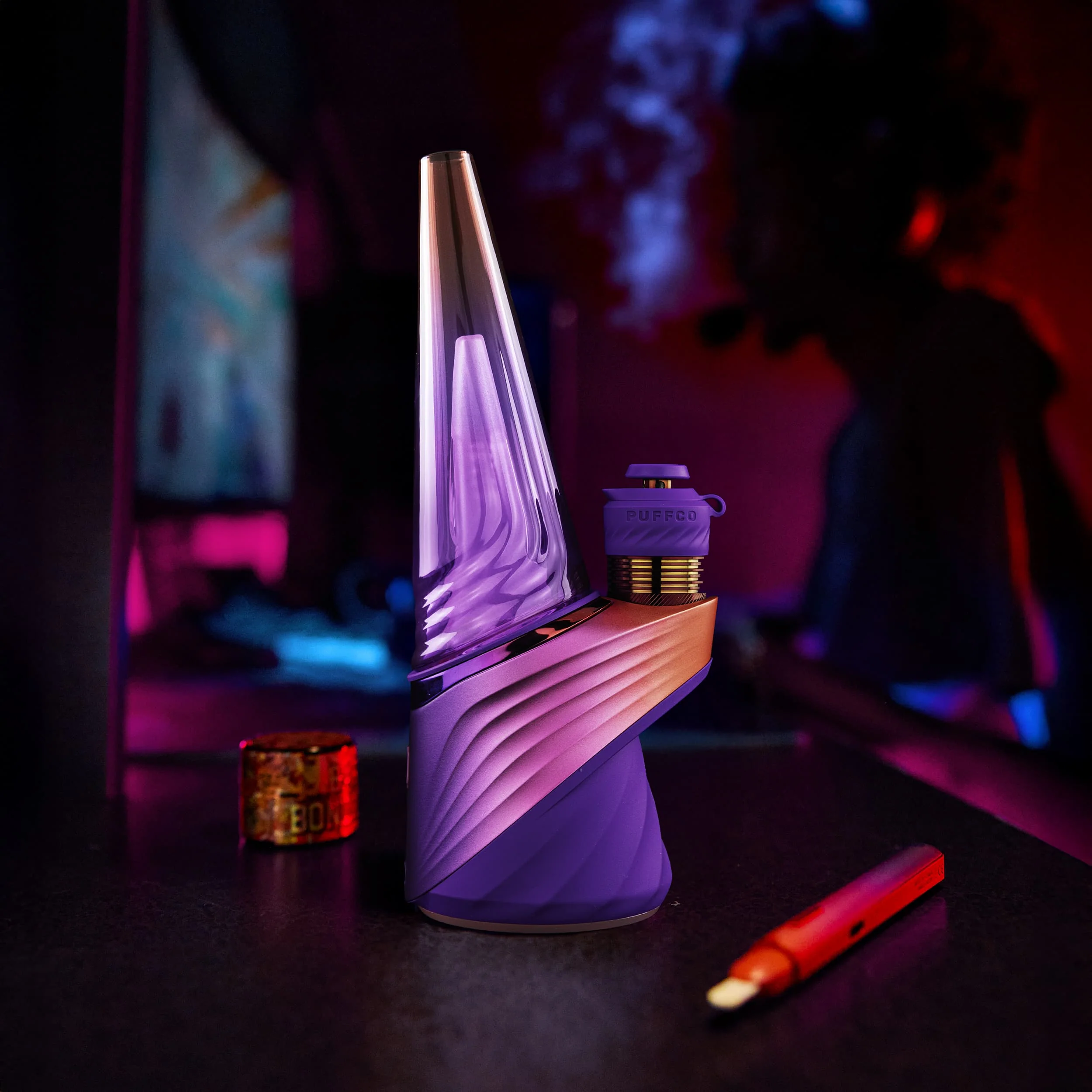 Plasma Peak Pro 3DXL Indiglow colorway - violet to ember glasswork finish